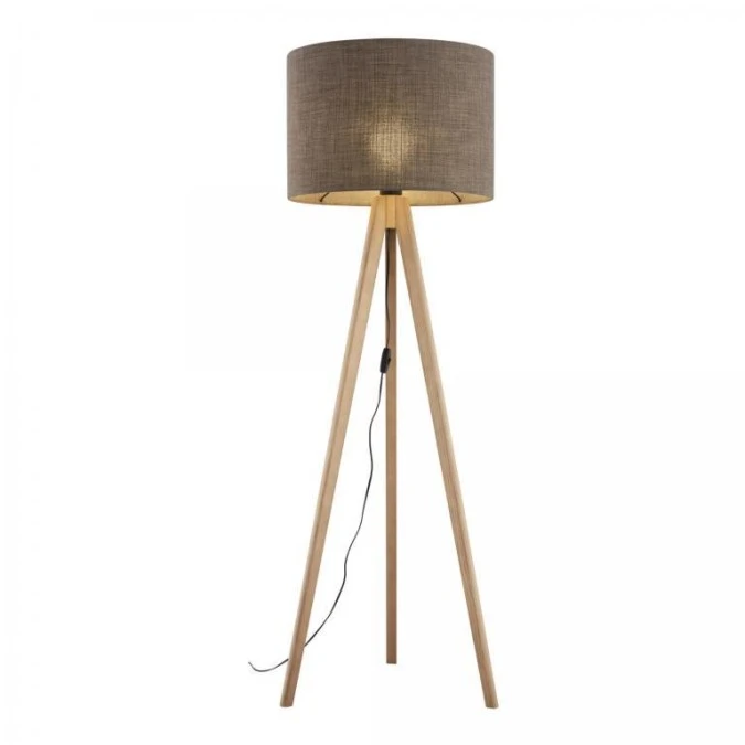Lampa stojąca trójnóg GRAND SOSNA z brązowym kloszem, 145 cm wysokości 16026 TK Lighting - obrazek 3