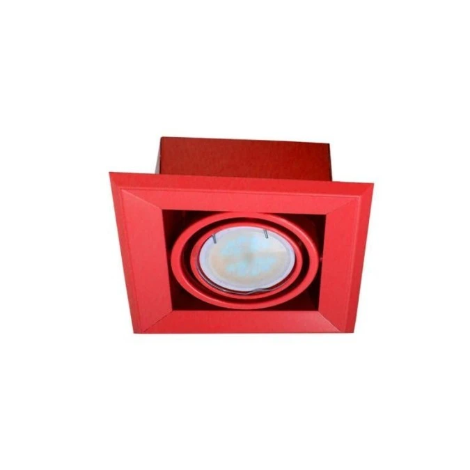 LAMPA PODTYNKOWA BLOCCO CZERWONY 1x7W GU10 LED ML838 Milagro - obrazek 1