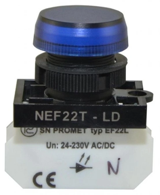 Lampka NEF22 niebieska W0‑LD‑NEF22TLD N - obrazek 1