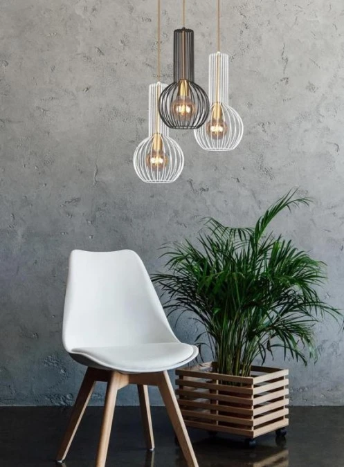 Lampa wisząca dekoracyjna do kuchni nad wyspę z serii ARVI BLACK K‑4520 Kaja Lighting - obrazek 3