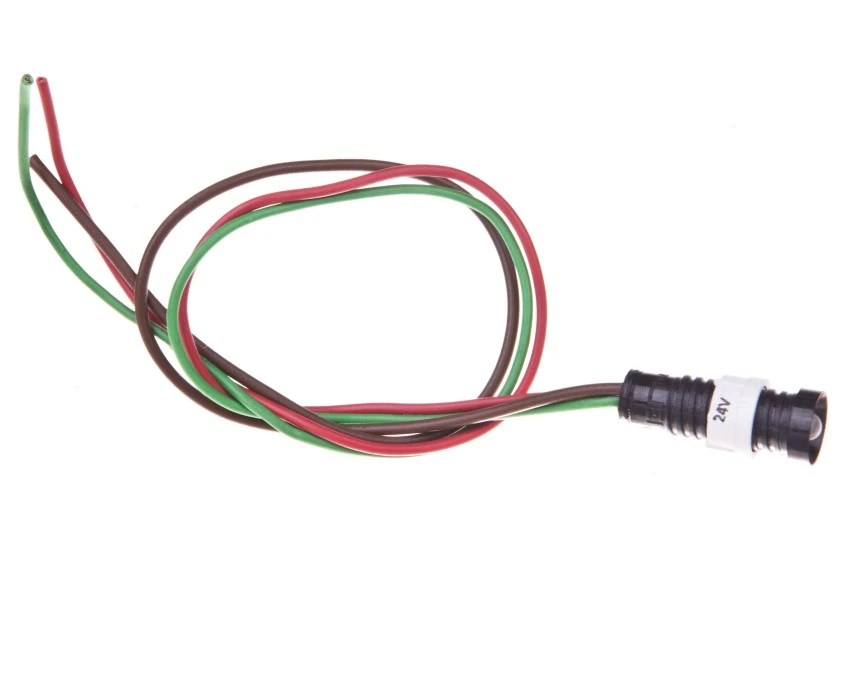 Lampka sygnalizacyjna 5mm czerwono‑zielony 12‑24V AC/DC KLP 5GR/24V 84405015 - obrazek 1