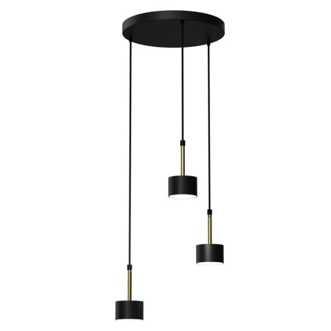 Lampa wisząca ARENA BLACK/GOLD 3xGX53 MLP7762 Milagro - obrazek 1
