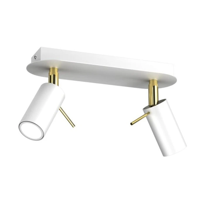 Lampa sufitowa PRESTON GOLD/WHITE 2x mini GU10 MLP7631 Milagro - obrazek 1