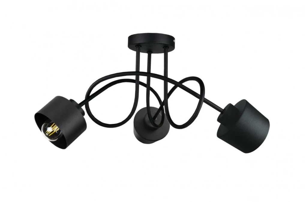 Lampa sufitowa nowoczesna 3xE27 SIMPLY BLACK - obrazek 1