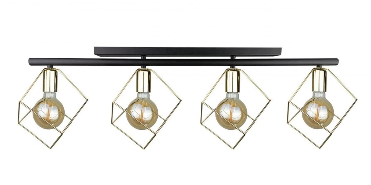 Lampa sufitowa nowoczesna 4xE27 ARNICA BLACK/GOLD - obrazek 1