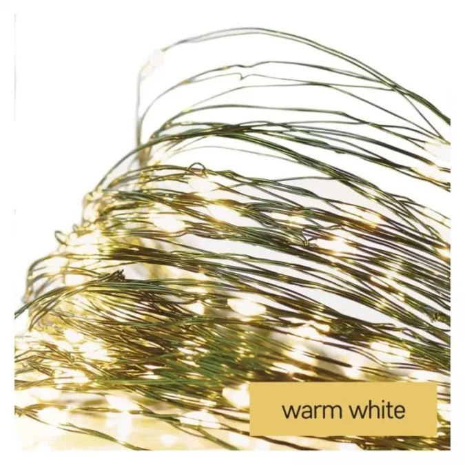 Lampki choinkowe XMAS nano TIMER 2,4W 40LED 4m IP44 ciepły biały D3AW03 - obrazek 1