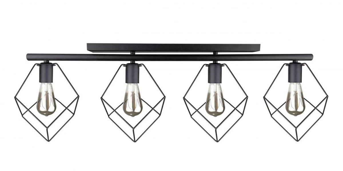 Lampa sufitowa nowoczesna 4xE27 ARNICA BLACK - obrazek 1