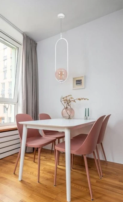Lampa wisząca ARLENA, elipsa – szklany klosz na E14, w kolorze białym K‑5304 Kaja Lighting - obrazek 3