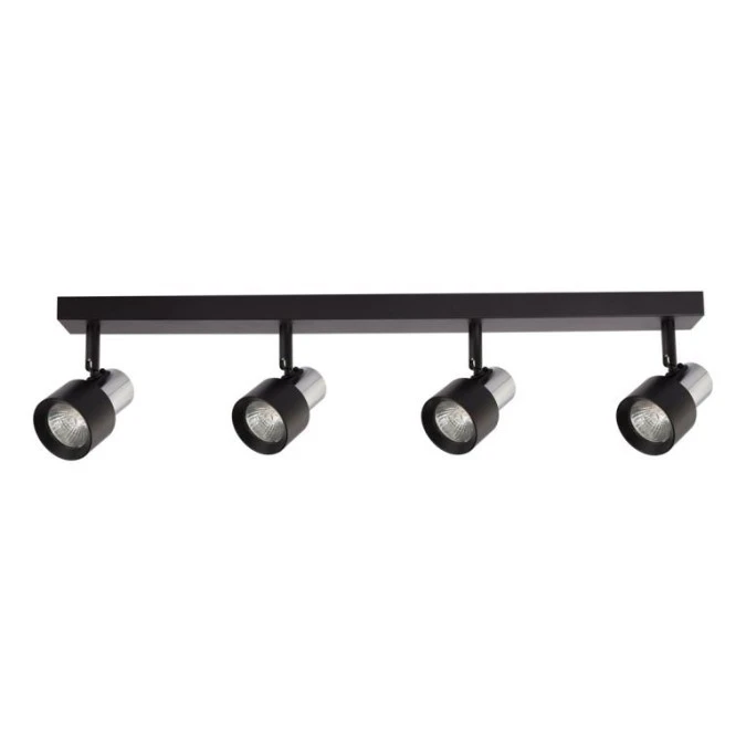 Lampa sufitowa Cino 4xGU10 Czarny + Chrom ML9951 Milagro - obrazek 1
