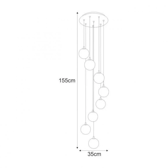 Lampa wisząca K‑5562 z serii GALAXY Kaja Lighting - obrazek 2