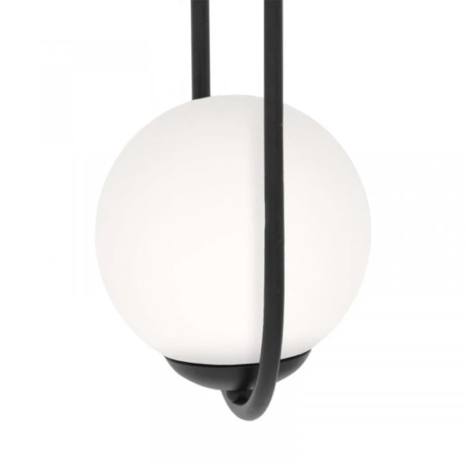Lampa wisząca z białym szklanym kloszem PARVA na E14 do salonu K‑5100 Kaja Lighting - obrazek 2