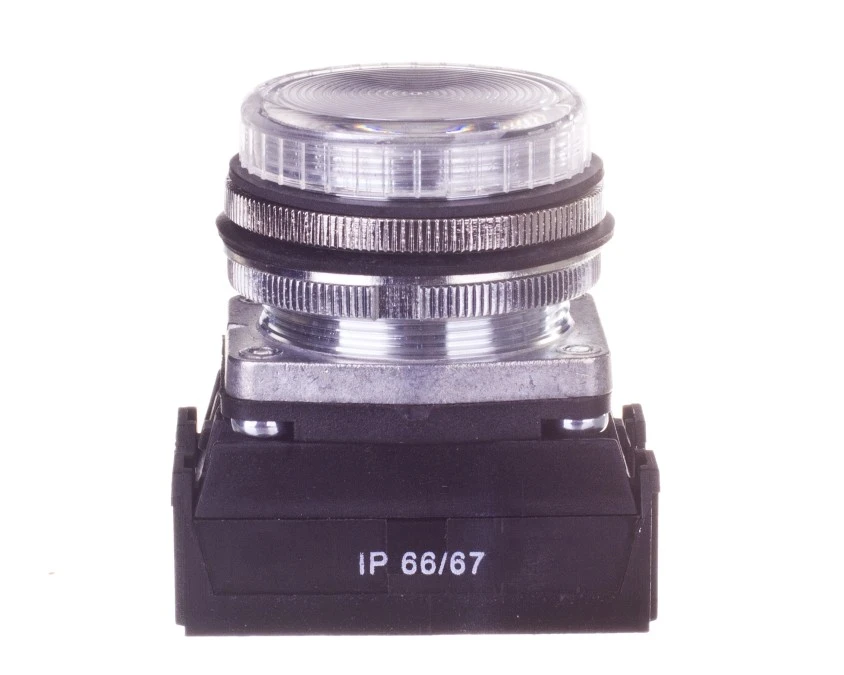Lampka sygnalizacyjna 30mm biała 24‑230V AC/DC W0‑LDU1‑NEF30LD B - obrazek 1