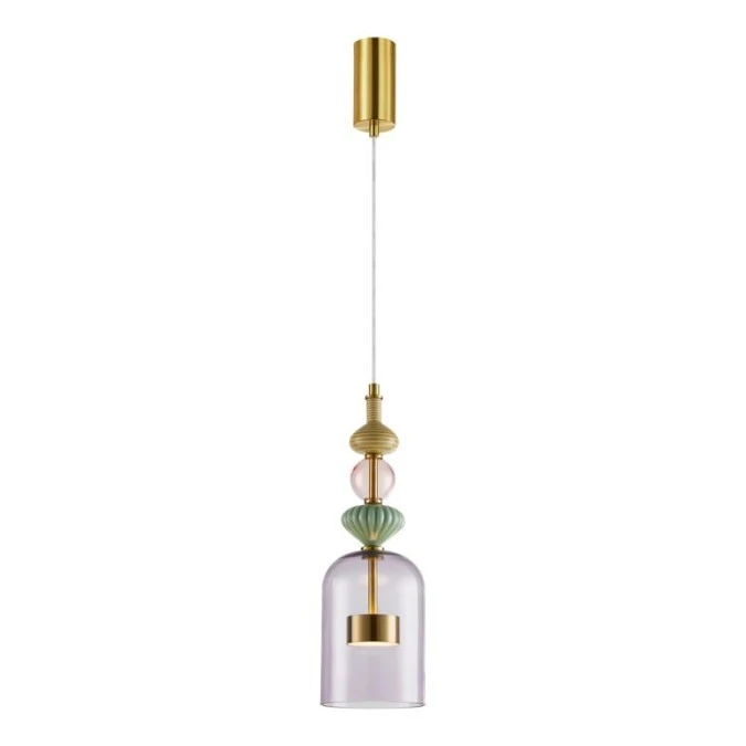 Lampa wisząca ARTE 12W LED śr. 13cm mosiądz ML0359 Milagro - obrazek 1