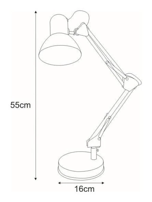 Lampka biurkowa COSMO z regulacją ustawienia, czarna do biura architekta K‑MT‑COSMO CZARNY Kaja Lighting - obrazek 2