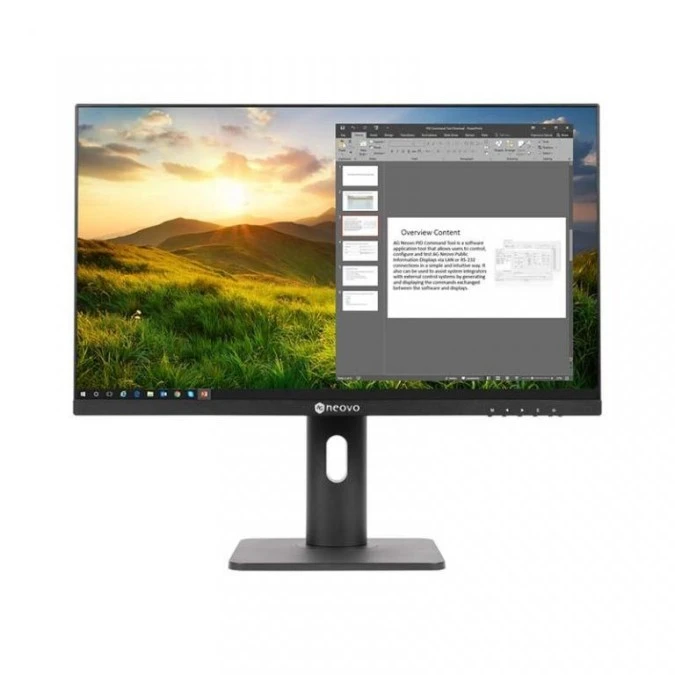 Monitor LED 27 Full HD do pracy 18/7 z regulacją pracy pion/poziom/nachylenie, wejścia Displayport, HDMI, VGA LH‑2402 - obrazek 1