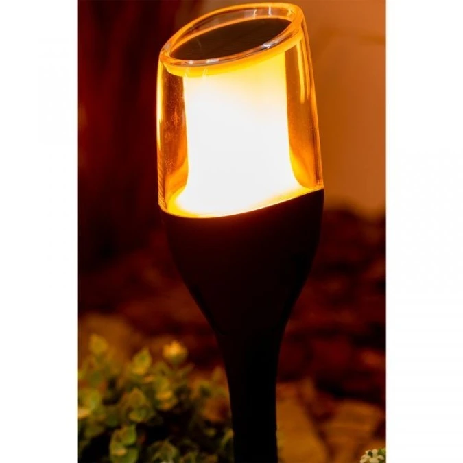 Lampa Solarna Ogrodowa LED Ogrodowa Zewnętrzna Efekt Płomienia IGNIS 64 cm LUMILED - obrazek 3