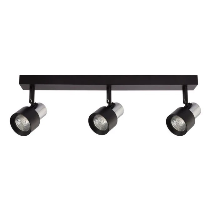 Lampa sufitowa Cino 3xGU10 Czarny + Chrom ML9949 Milagro - obrazek 1