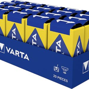 Bateria 9 V Varta 04022211111, 9 V, alkaliczno-manganowe, 20 szt.