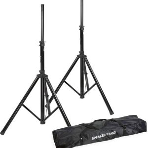 Adam Hall Alu Boxenständer 2er-Set inkl. Tasche Zestaw statywów do głośników PA Rozszerzalny, z regulowaną wysokością 1 Adam Hall Alu Boxenständer 2er-Set inkl. Tasche Zestaw statywów do głośników PA Rozszerzalny, z regulowaną wysokością 1