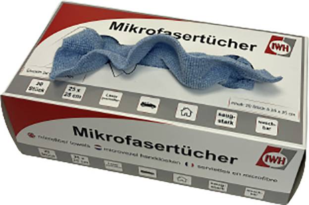 IWH 071125 in Box Ściereczka z mikrofibry 20 szt. (D x S) 25 cm x 25 cm - obrazek 1