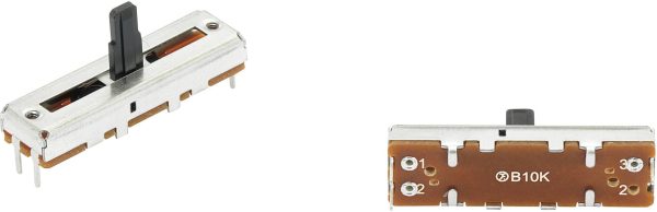 TRU COMPONENTS 702118 Potencjometr suwakowy F2031N, 10 kΩ, mono