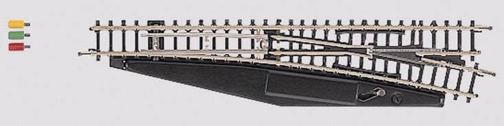 Zwrotnica elektromagnetyczna prosta prawa Marklin 8563, 11 x 490 mm, 13°, skala Z - obrazek 1