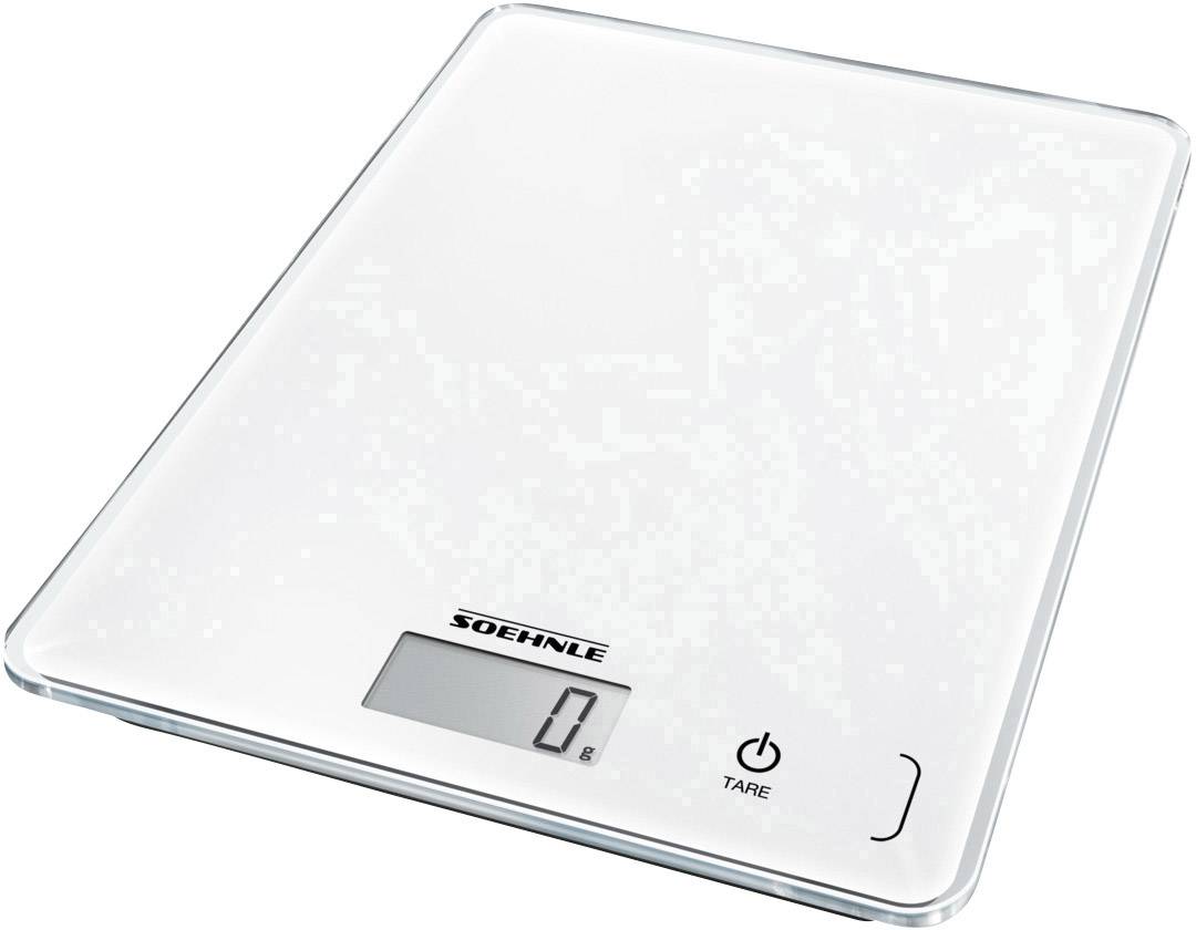 Soehnle KWD Page Compact 300 Waga kuchenna cyfrowy z uchwytem naściennym Zakres pomiaru maks.=5 kg biały 200 x 150 x 13 - obrazek 1