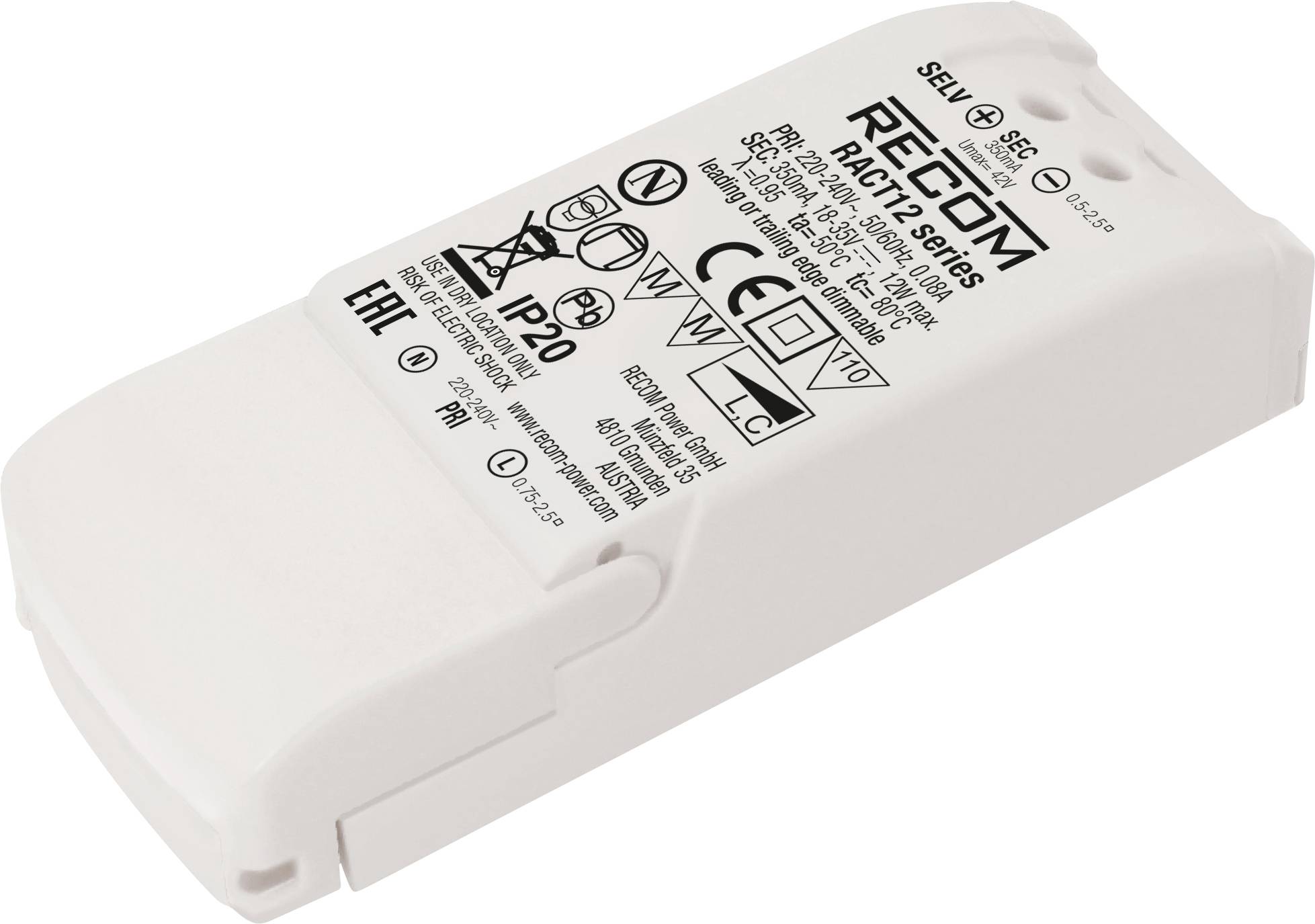 RECOM Sterownik LED 12 W 700 mA 9 - 18 V/DC 1 szt. - obrazek 1