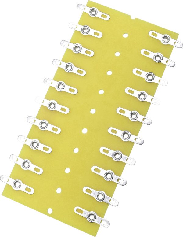 TRU COMPONENTS Listwa złączy do lutowania dwurzędowo Ilość pinów 20 papier laminowany (D x S x W) 82 x 38 x 1.6 mm 1 szt