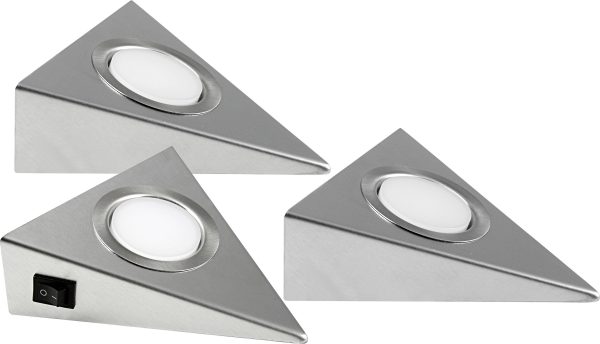 Lampa podświetlająca LED Heitronic GENUA 23009 LED LED wbudowany na stałe 6 W stali szlachetnej 120 lm