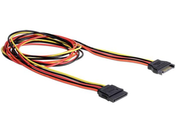 kabel SATA Delock Delock – Spannungsversorgungs-Verlängerungskabel – SATA-Stromstecker (W) 60133, 1 m, 1 szt.