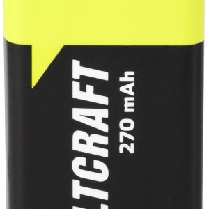 Akumulator 9 V, NiMH VOLTCRAFT Endurance 6LR61 VC-12714065, 270 mAh, 8.4 V, 1 szt. Akumulator 9 V, NiMH VOLTCRAFT Endurance 6LR61 VC-12714065, 270 mAh, 8.4 V, 1 szt.