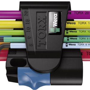 Wera Multicolour TORX wewnętrzny Zestaw kluczy trzpieniowych T 8, T 9, T 10, T 15, T 20, T 25, T 27, T 30, T 40 9 szt. Wera Multicolour TORX wewnętrzny Zestaw kluczy trzpieniowych T 8, T 9, T 10, T 15, T 20, T 25, T 27, T 30, T 40 9 szt.