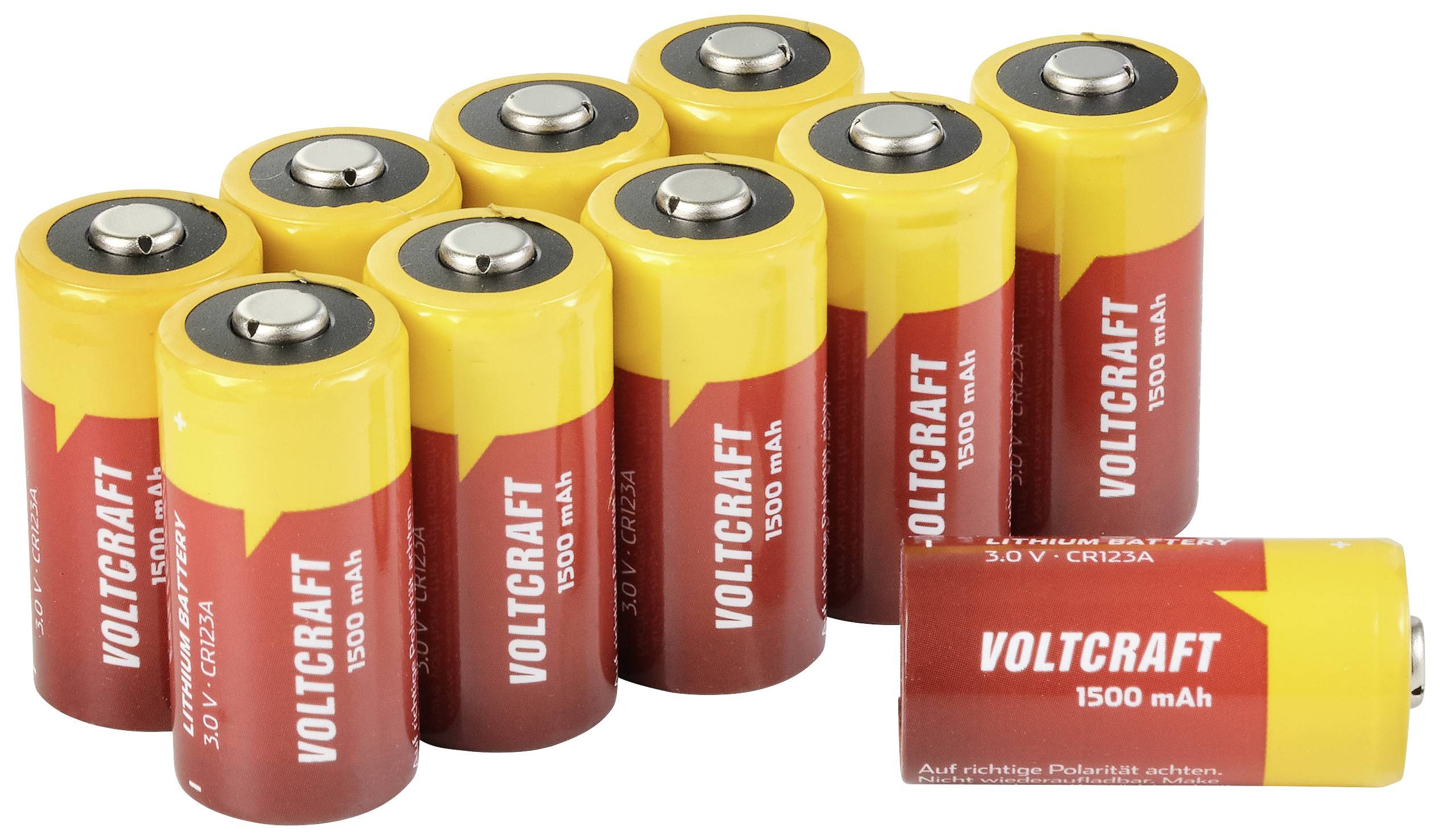 Bateria do aparatu CR-123A VOLTCRAFT CR123A 10pcs 1500 mAh 3 V 10 szt. - obrazek 1