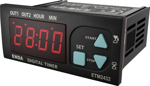 Enda ETM2432-LV Przekaźnik czasowy, 0.01 min – 99.59 h, 250 V/AC, 8 A, 1 szt.