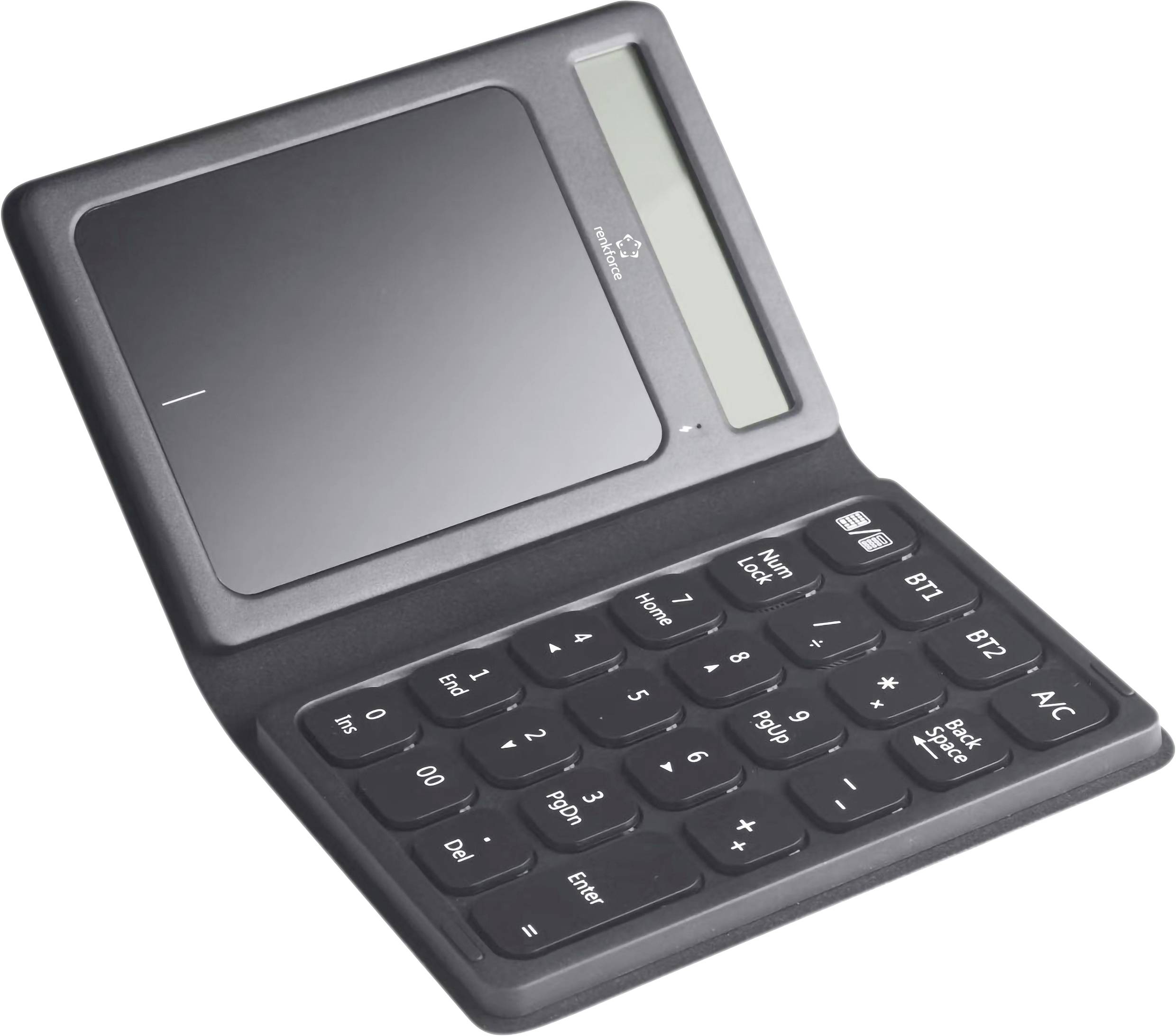 Blok numeryczny Renkforce RF-NK-300 Możliwość składania, Ciche klawisze, Za zaintegrowanym Touchpad