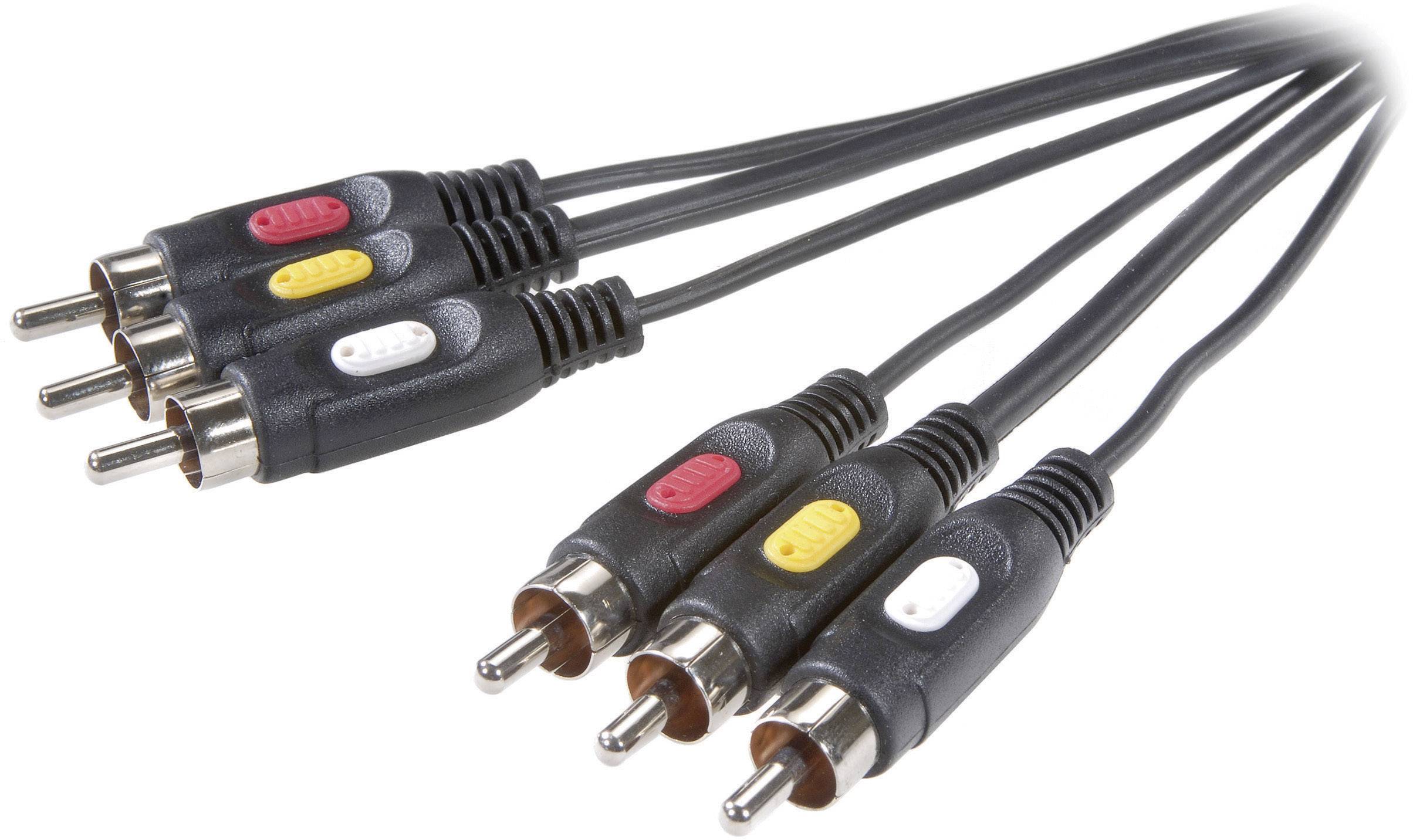 Audio/Video kabel SpeaKa Professional SP-7869864, RCA/Cinch kompozytowy, 2 m - obrazek 1