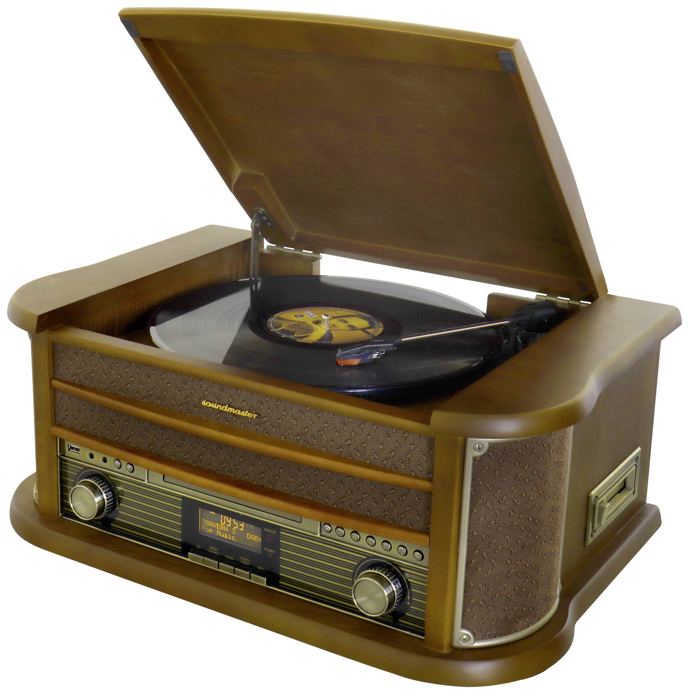 Gramofon soundmaster NR565DAB dębowy - obrazek 1