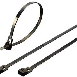 Opaska kablowa TRU COMPONENTS TC-HVR150SBK203 1592875, 150 mm, poliamid 6.6, 100 szt.