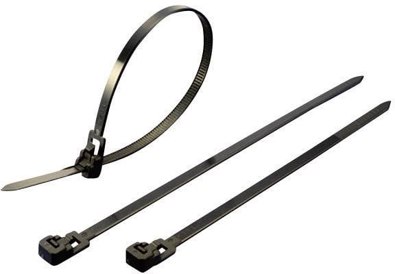 Opaska kablowa TRU COMPONENTS TC-HVR150SBK203 1592875, 150 mm, poliamid 6.6, 100 szt.