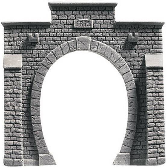 Wjazd jednotorowy do tunelu, NOCH 58041, niepomalowany, skala H0, 135 mm x 130 mm - obrazek 1
