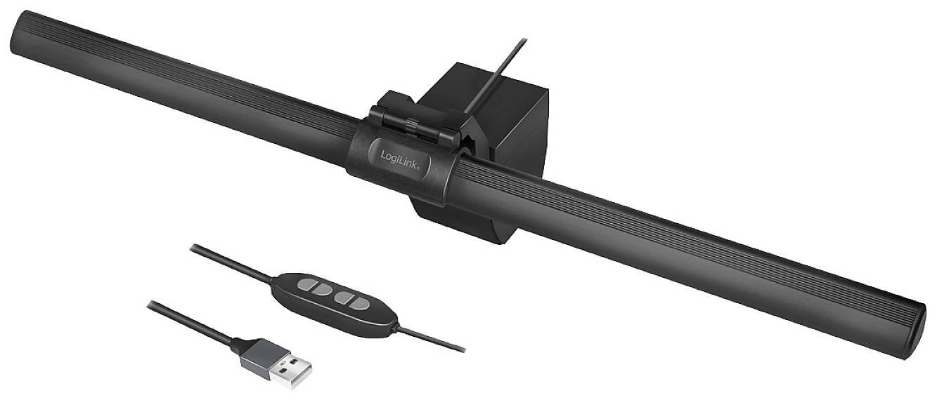 LogiLink Oświetlenie ekranu LED UA0372 Lampa robocza LED USB, e-learning, 3 temperatury barwowe i ściemniacz - obrazek 1