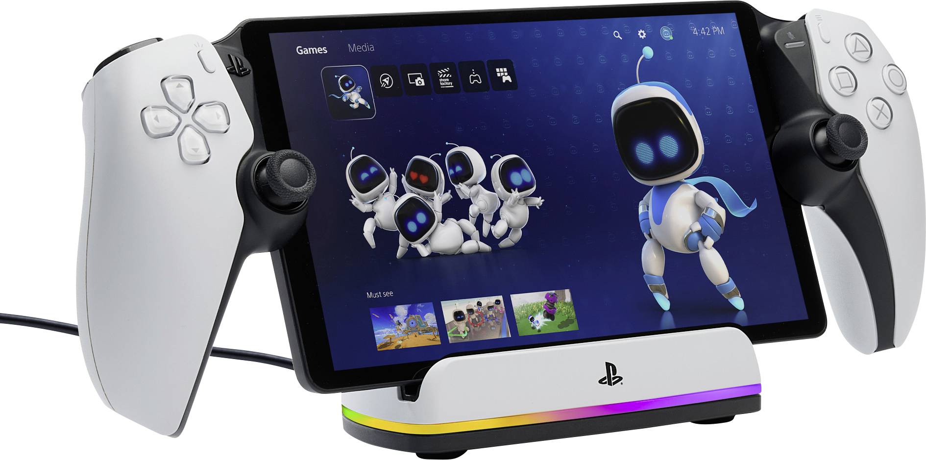 PowerA PSPW0358-01 Uchwyt kontrolera PlayStation 5 biały - obrazek 1