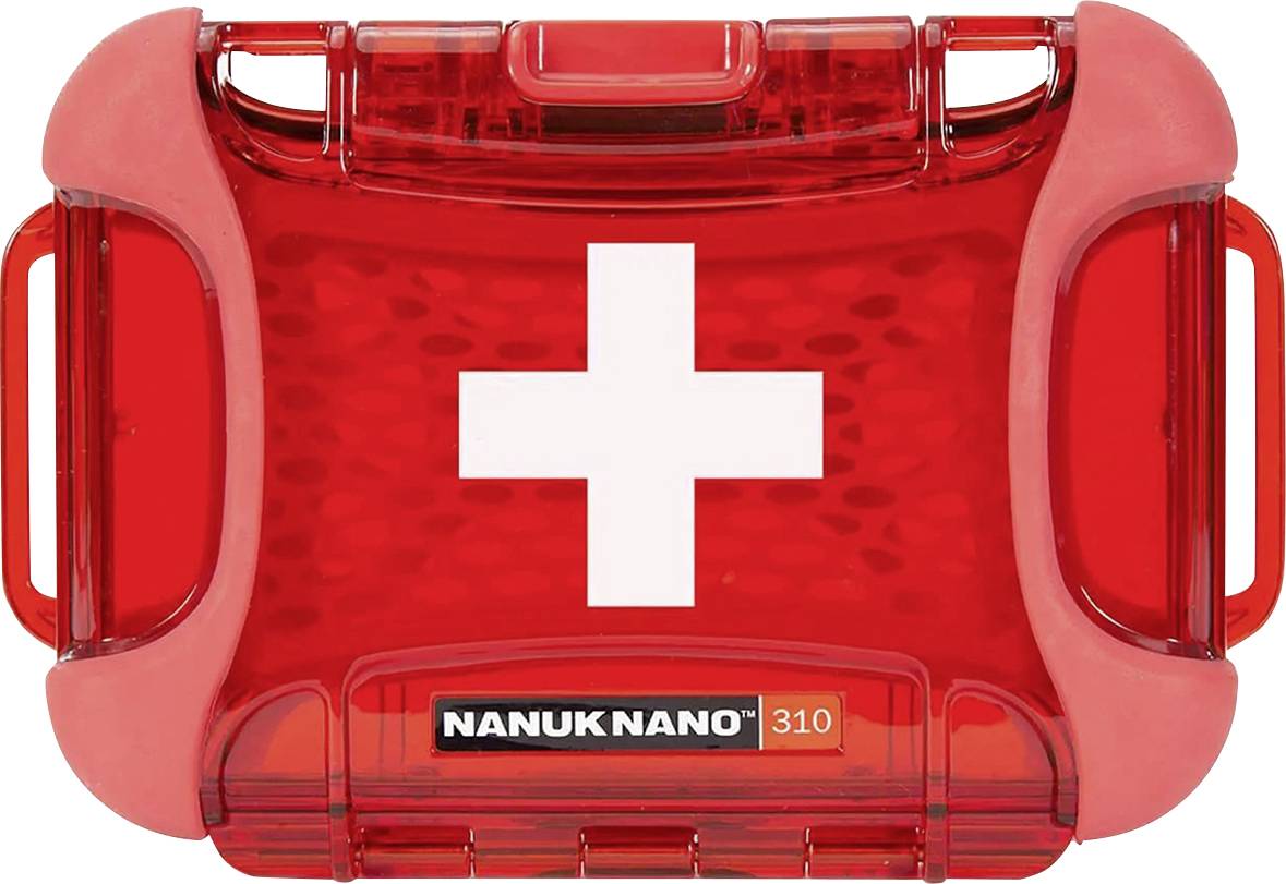 NANUK 310S-000RD-PA0-FSA01 Apteczka pierwszej pomocy (pusta) 131 x 28 x 77 czerwony - obrazek 1
