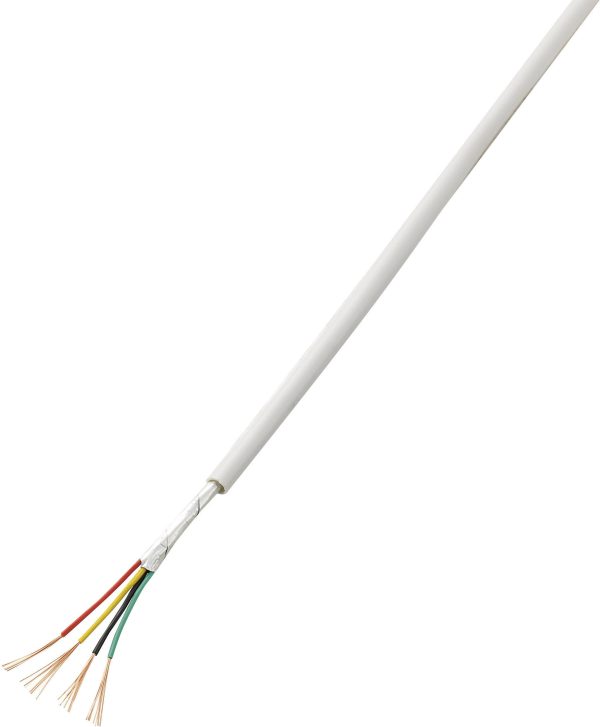 Kabel alarmowy TRU COMPONENTS LiYY/CCA 1567174, 4 x 5 mm, 50 m