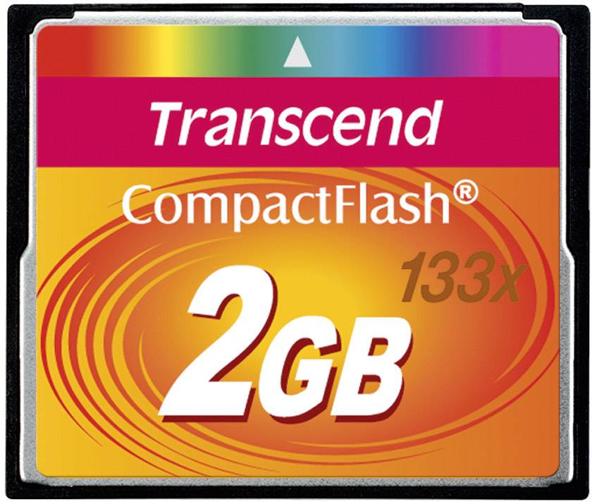 Karta pamięci CF Transcend TS2GCF133, 2 GB, 25 MB/s / 25 MB/s - obrazek 1