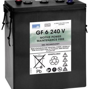 Akumulator ołowiowy 6 V 240 Ah GNB Sonnenschein GF 06 240 V ołowiowo żelowe (S x W x G) 311 x 358 x 183 mm biegun stożko Akumulator ołowiowy 6 V 240 Ah GNB Sonnenschein GF 06 240 V ołowiowo żelowe (S x W x G) 311 x 358 x 183 mm biegun stożko