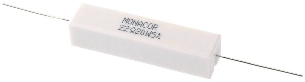 Monacor LSR-220/20 Rezystor mocy 22 Ω - obrazek 1