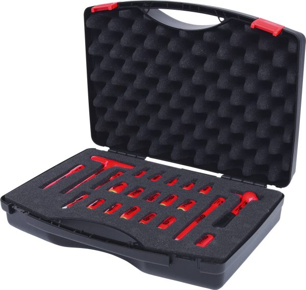 Zestaw kluczy nasadowych 1/4″ z izolowanymi narzędziami, 22 szt KS Tools NEW-46695