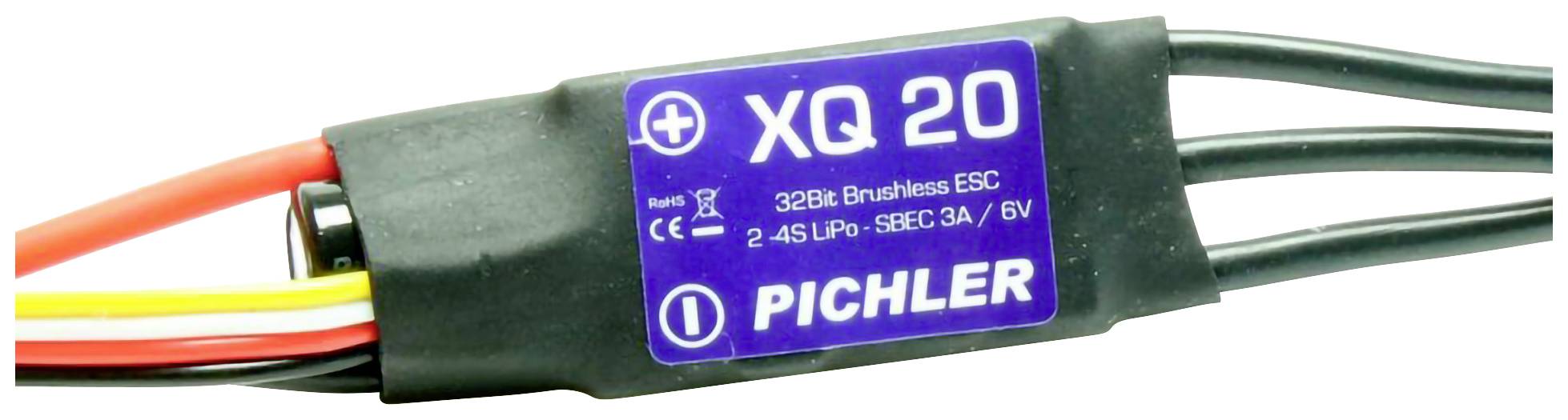 Regulator bez szczotkowy do modeli latających Pichler Modellbau XQ+ 20 Slim 30 A - obrazek 1